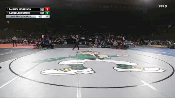 4A/3A/2A/1A Girls 140 1st Place Match - Paisley Morrison, Coquille Girls vs Danin Lacouture, Siuslaw / Mapleton Girls