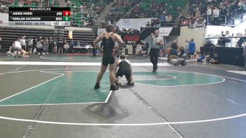 5A 175 lbs 3rd Place Match - Aiden Hurd, A P Brewer High School vs Keelan Jackson, Moody Hs