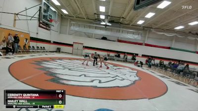 105 lbs 3rd Place Match - Cerenity Quintana, Worland High School vs Hailey Wall, Worland High School