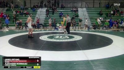 126 lbs Quarterfinal - Alexander Rodriguez, Cardinal Gibbons vs James Ortuno, Benedictine College Preparatory School