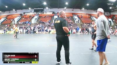 98 lbs Semifinal - Brody Compau, Michigan Premier vs Tyler Sage, Linden