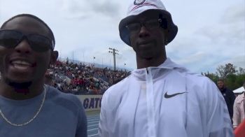 Omar Craddock And Marquis Dendy At The Florida Relays