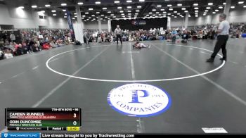 96 lbs Quarterfinal - Camden Runnels, Threestyle Wrestling Of Oklahoma vs Odin Duncombe, Pinnacle Wrestling Club