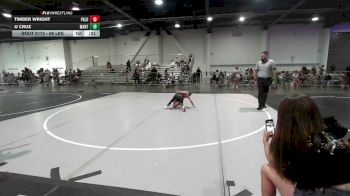 66 lbs Consi Of 8 #2 - Timber Wright, Palouse Elite Wrestling vs Jj Cruz, Mantanona TC