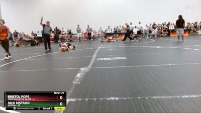 75 lbs Round 7 (8 Team) - Bristol Pope, Takedown Elite Silver vs Nico Distasio, Gotcha