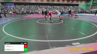 195 lbs Round Of 16 - Ethan Naus, Elite Force Wrestling Club vs Brady West, EGWA