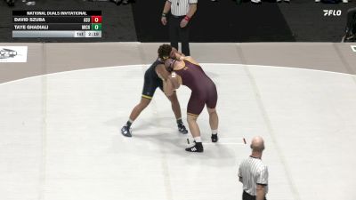 285 lbs Round 1 (16 Team) - David Szuba, Arizona State vs Taye Ghadiali, Michigan