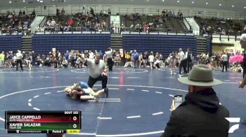 107 lbs Cons. Semi - Jayce Cappello, Elite Wrestling NJ vs Xavier Salazar, Team 209