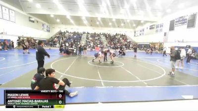 190 lbs Cons. Round 2 - Antonio Macias-Barajas, World Team Training Center vs Mason Lewis, La Sierra High School