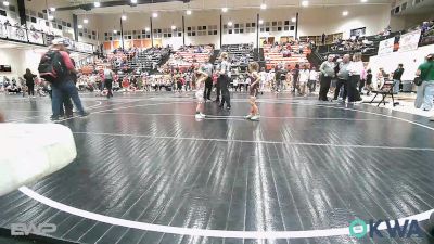 37-43 lbs Rr Rnd 2 - Riley Tarwater, Eufaula Ironheads Wrestling Club vs Zadie Todd, Eufaula Ironheads Wrestling Club