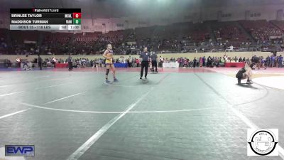 118 lbs Consi Of 8 #2 - Brinlee Taylor, McAlester vs Maddison Turman, Vian