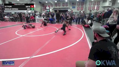 64 lbs Consi Of 4 - CJ Tyler, Black Fox Wrestling Club vs Nikolas Ortega, Keystone Kids Wrestling Club