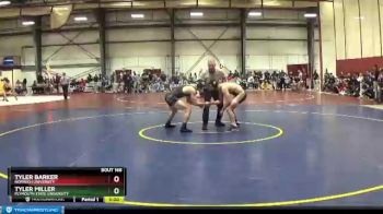 165 lbs Cons. Round 1 - Tyler Barker, Norwich University vs Tyler Miller, Plymouth State University