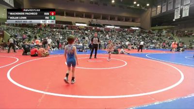 46 lbs Cons. Semi - Nolan Lowe, Paris Wrestling Club vs Mackenzie Pacheco, Prairie Grove Youth Wrestling