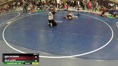 48 lbs Cons. Round 3 - Sven Petersen, JWC vs Silas Lujan, Little Warriors Wrestling Club