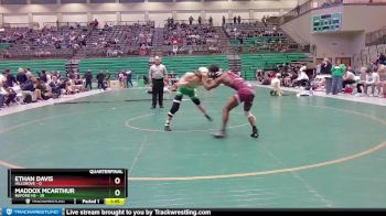 132 lbs Quarters & 1st Wb (16 Team) - Ethan Davis, Hillgrove vs Maddox McArthur, Buford HS