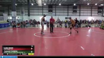152 lbs Round 3 (6 Team) - Luke Rider, RAW POWER vs Thomas Maness, NORTH CAROLINA WRESTLING FACTORY