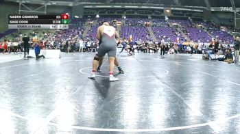 285 lbs Semis (4 Team) - Gage Cook, St. Thomas University vs Kaiden Cisneros, Arizona Christian University