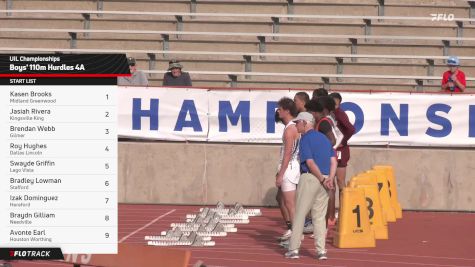 High School Boys' 110m Hurdles 4A, Finals 1