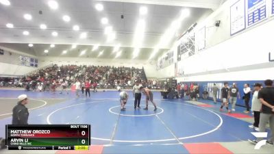 190 lbs Champ. Round 1 - Arvin Li, Chino Hills WC vs Matthew Orozco, North Torrance