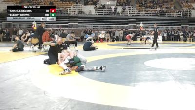 150 lbs Quarterfinal - Charlie DeSena, Lake Highland Prep vs Elliott Crews, Benedictine College Prep