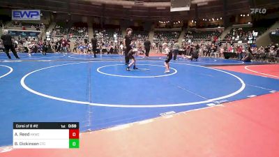 55 lbs Consi Of 8 #2 - Adam Reed, Henryetta Knights Wrestling Club vs Bayne Dickinson, Cleveland Takedown