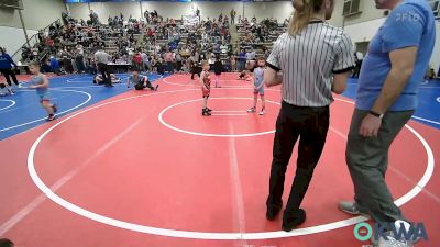 52 lbs Consi Of 8 #2 - Hudson Hood, Collinsville Cardinal Youth Wrestling vs Garrison Kallam, Collinsville Cardinal Youth Wrestling