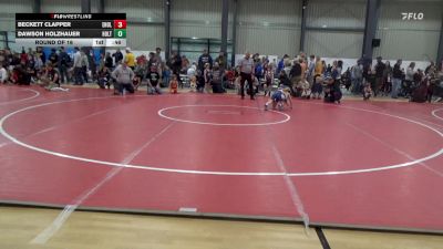 52 lbs Round Of 16 - Beckett Clapper, Enola vs Dawson Holzhauer, Holtwood