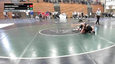 144 lbs Cons. Round 4 - Damyan Navarro, Corona Del Sol vs Cash Dewitt, San Marcos