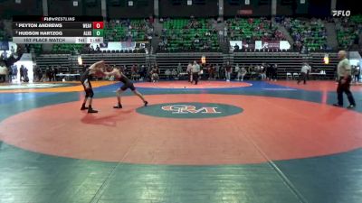 1A-4A 120 1st Place Match - Peyton Andrews, Weaver vs Hudson Hartzog, Alexandria HS