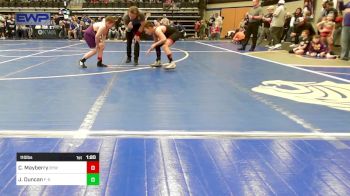 110 lbs Quarterfinal - Callen Mayberry, Bristow Youth Wrestling vs John Duncan, F-5 Grappling