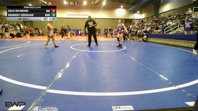 100-105 lbs Rr Rnd 1 - Julia Raymond, Gladiator Wrestling Club vs Kennedy Kershaw, North Desoto Wrestling Academy
