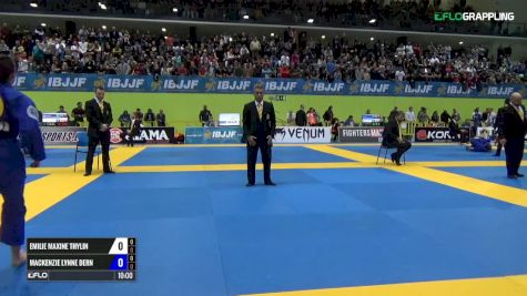 Emilie Maxine Thylin vs Mackenzie Dern IBJJF 2017 European Championships