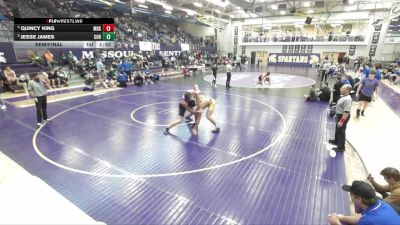285 lbs Semifinal - Quincy King, Missoula Big Sky/Loyola Sacred Heart vs Jesse James, Corvallis