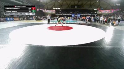 Girls 4A 145 lbs 3rd Place Match - Kiana Kawai, Richland (Girls) vs Marissa Denke, Glacier Peak (Girls)