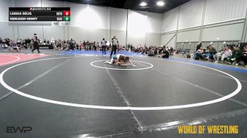 85 lbs Rr Rnd 5 - Lanaia Selig, Untouchables Girls RED vs Kenleigh Henry, Black Widows 7-12