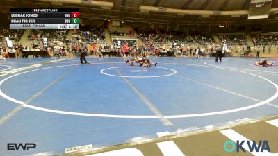 80 lbs Semifinal - LEBRAE JONES, HURRICANE WRESTLING ACADEMY vs Beau Fisher, Salina Wrestling Club
