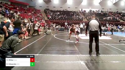 130 lbs Quarterfinal - Hailey Miller, Ponca City Wildcat Wrestling vs Raelynn Edwards, Scissortail Wrestling Club