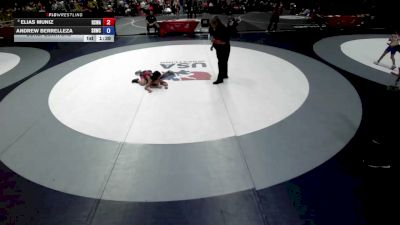 63 lbs Cons. Quarters - Elias Muniz, Red Star Wrestling Academy vs Andrew Berrelleza, Savage House Wrestling Club