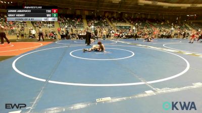 60 lbs Consi Of 8 #2 - Armie Amatucci, Team Tulsa Wrestling Club vs Gray Henry, Woodland Wrestling Club