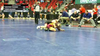 3A-106 lbs Cons. Round 3 - Braydon Tranmer, Council Bluffs Abraham Lincoln vs Eddie Salgado, Ankeny
