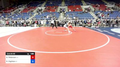 157 lbs Cons 64 #2 - Andrew Peterson, CA vs Riley Dighton, SD