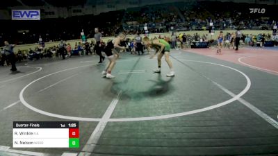 80 lbs Quarterfinal - Ronan Winkle, R.a.w. vs Noah Nelson, Woodward Youth Wrestling