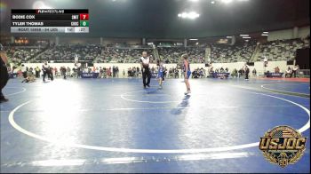 64 lbs 3rd Place - Bodie Cox, Smith Wrestling Academy vs Tyler Thomas, Choctaw Ironman Youth Wrestling