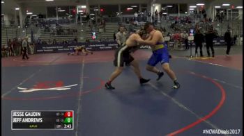 285 5th Place - Jesse Gaudin, #6 Central Florida vs Jeff Andrews, #9 Alfred State