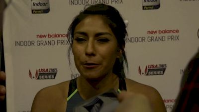 World record breaker Brenda Martinez has not done much track work yet