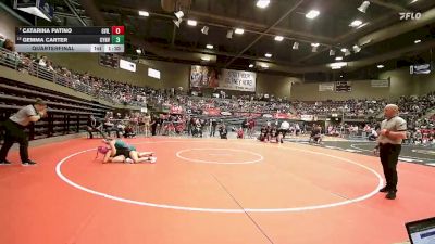 3A 135 lbs Quarterfinal - Catarina Patino, Grantsville vs Gemma Carter, Canyon View