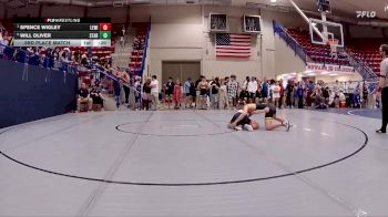 126 lbs 3rd Place Match - Spence Wigley, Lewisburg vs Will Oliver, Starkville