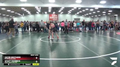 98 lbs Cons. Round 5 - Wyatt Manbeck, Noke Wrestling RTC vs Jacob Brothers, Fauquier Falcons