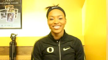 Ariana Washington on pressure and learning to run indoors